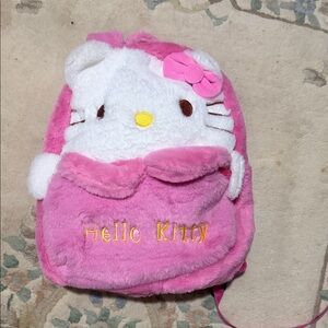 Hello Kitty Pink Plush Backpack